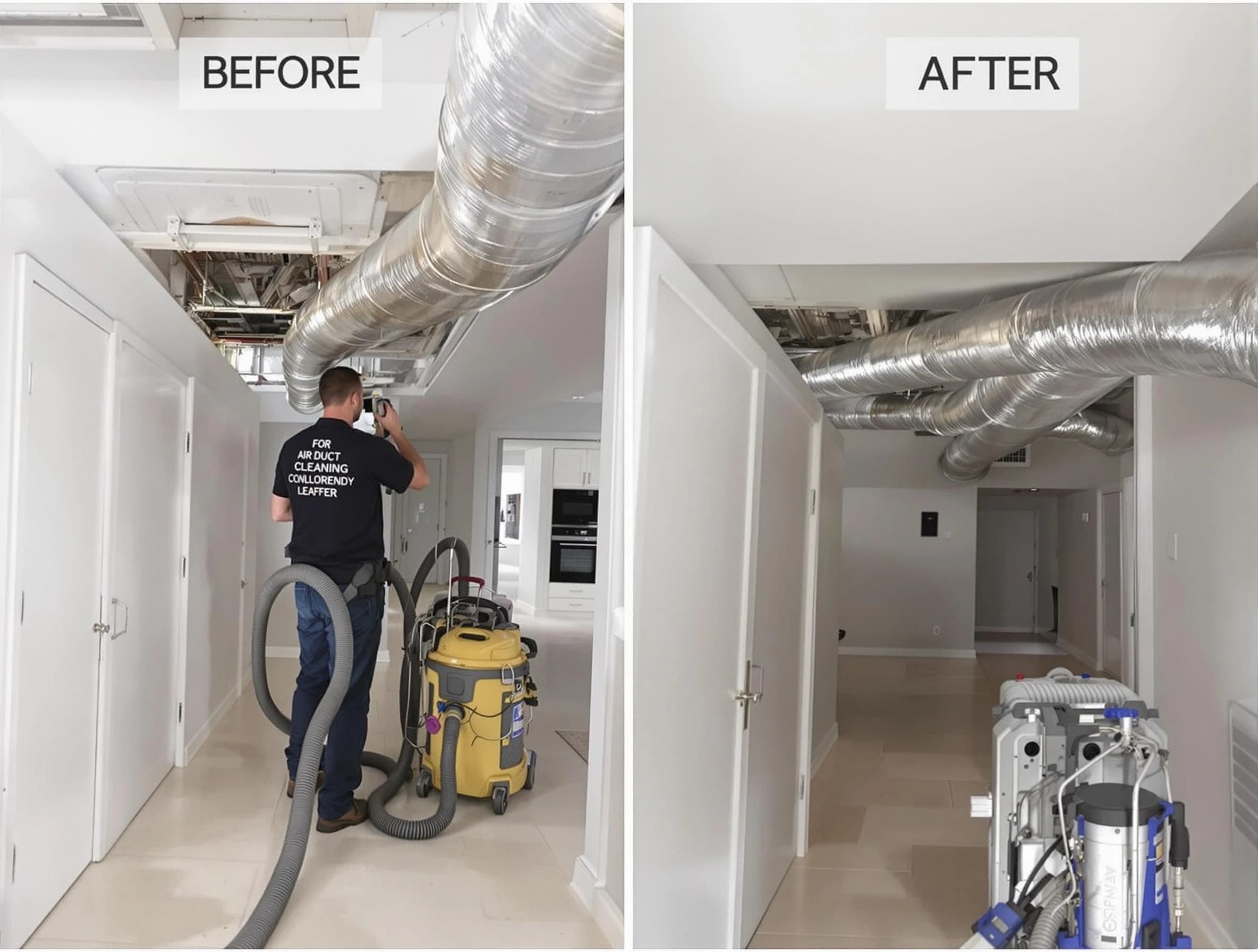 Santa Ana Air Duct Cleaning professional performing thorough air duct cleaning in Santa Ana